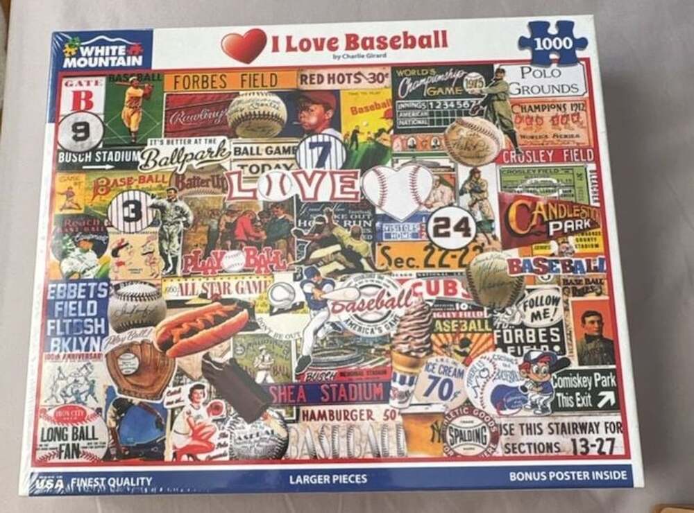 I Love Baseball 1000 Piece Puzzle